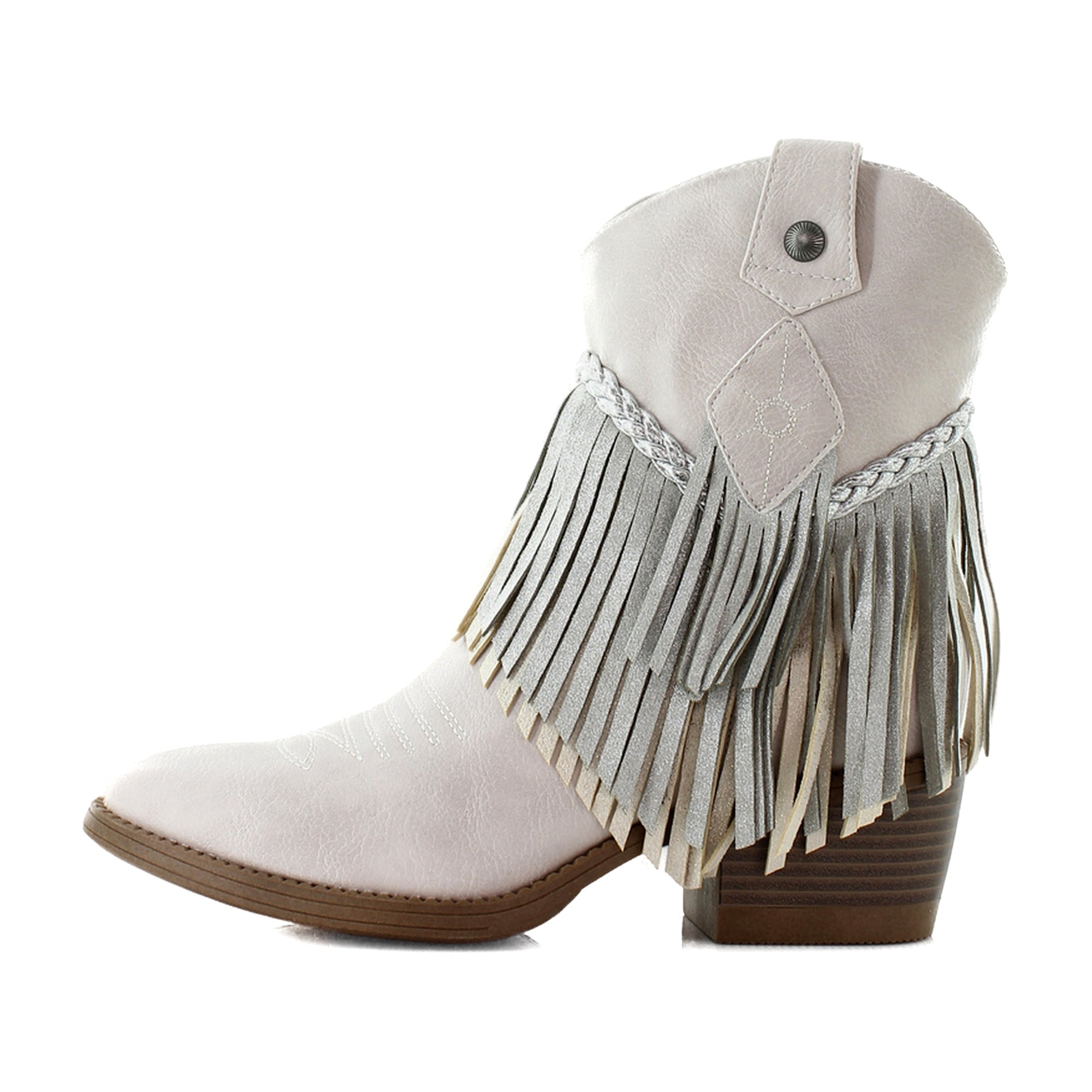 Blowfish Remy Silver Womens Shoes Size 8.5 M Boots