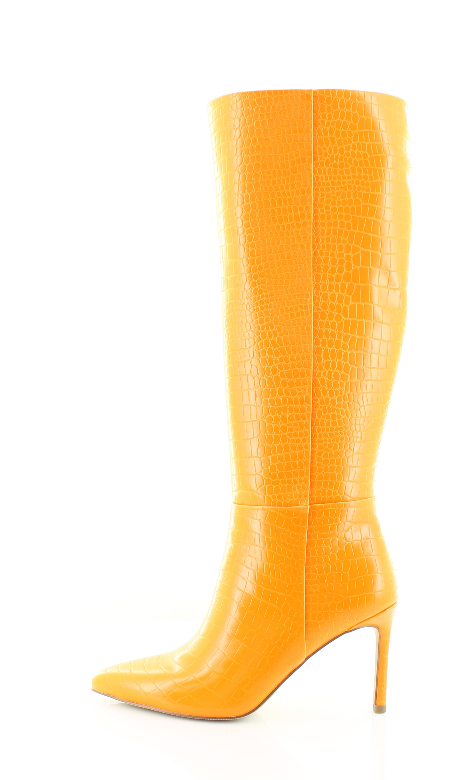 bright orange boots