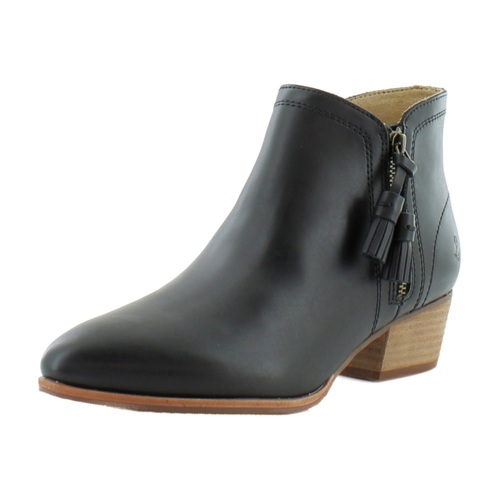 Hush Puppies Sierra Tassel Women's Boots Bold Black Leather - Picture 6 of 29
