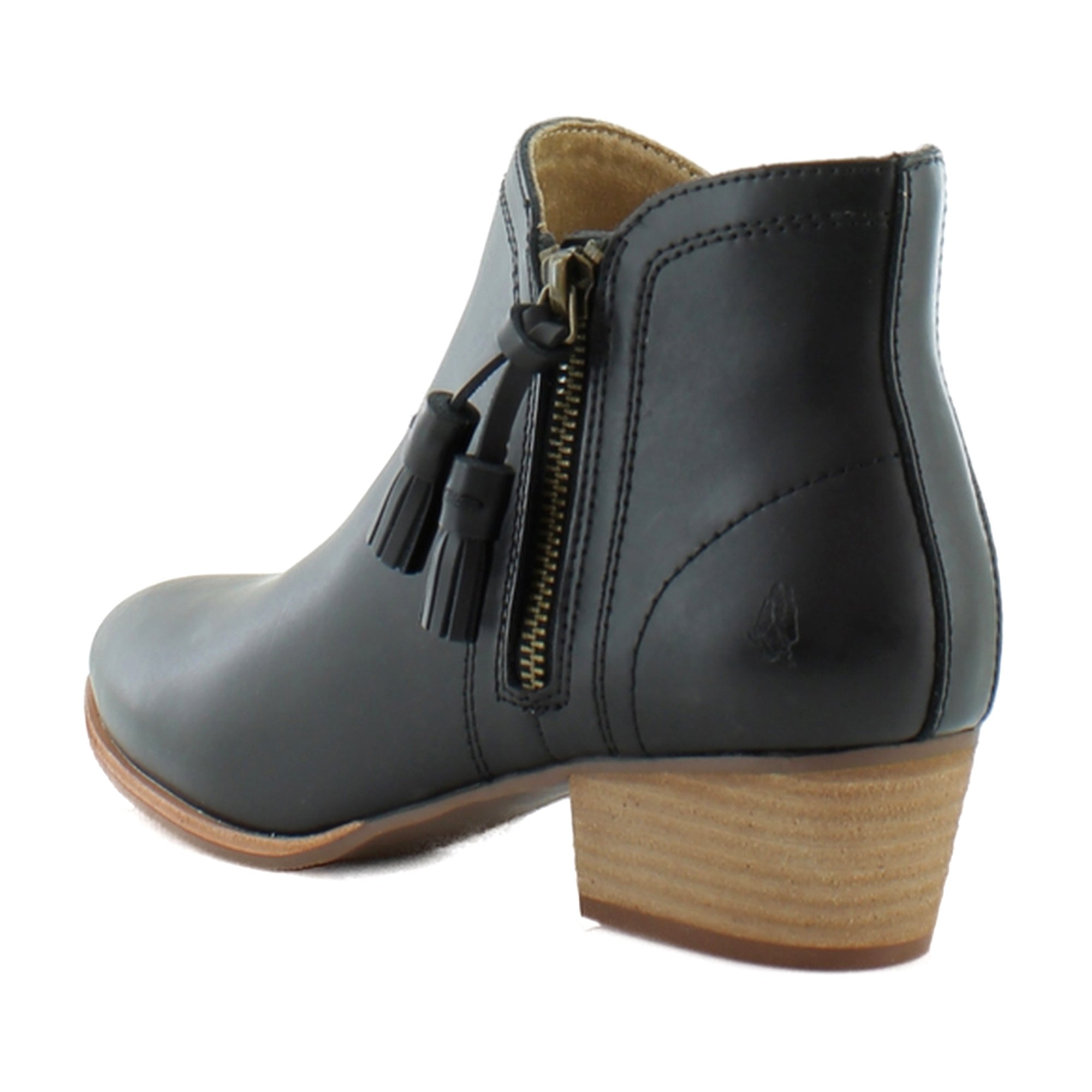 Hush Puppies Sierra Tassel Women's Boots Bold Black Leather - Picture 7 of 29