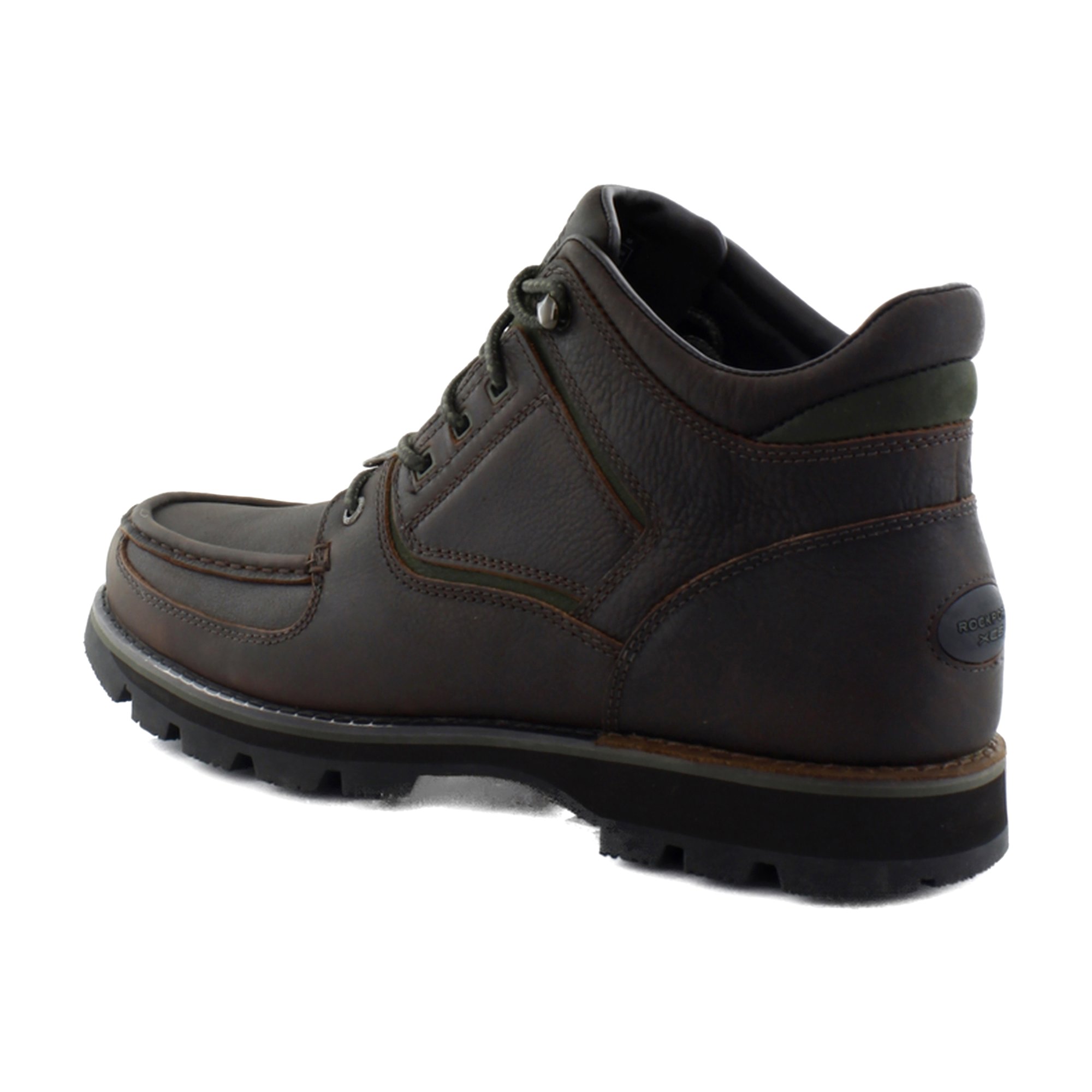 Botas para hombre Rockport Umbwe II impermeables sin usar, en caja delanteras Trail chocolate/verde - Imagen 7 de 11
