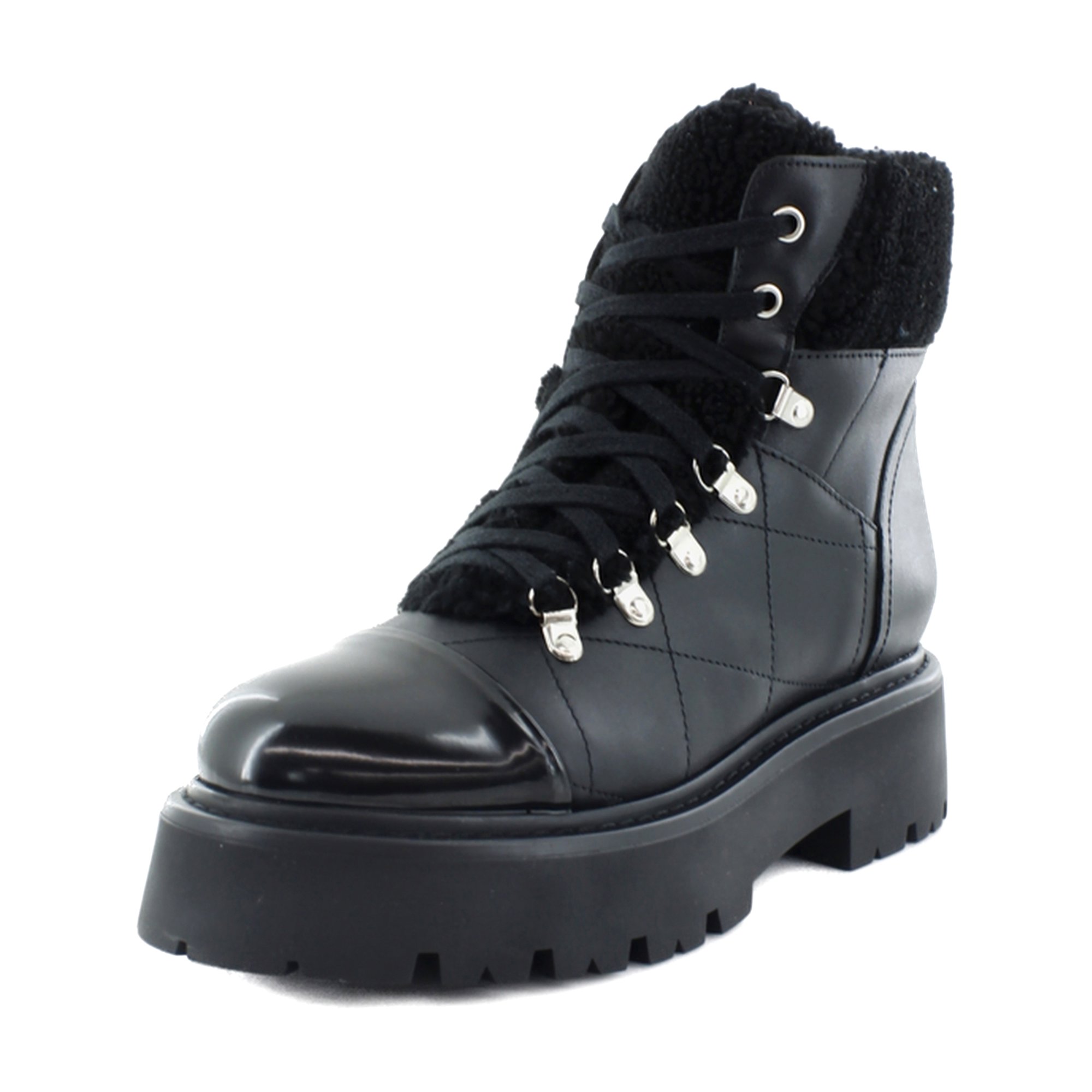 Steve Madden Black non leather Combat Boots brand new unworn Steve Madden Casual Combat Medium (B, M) Women main image 3