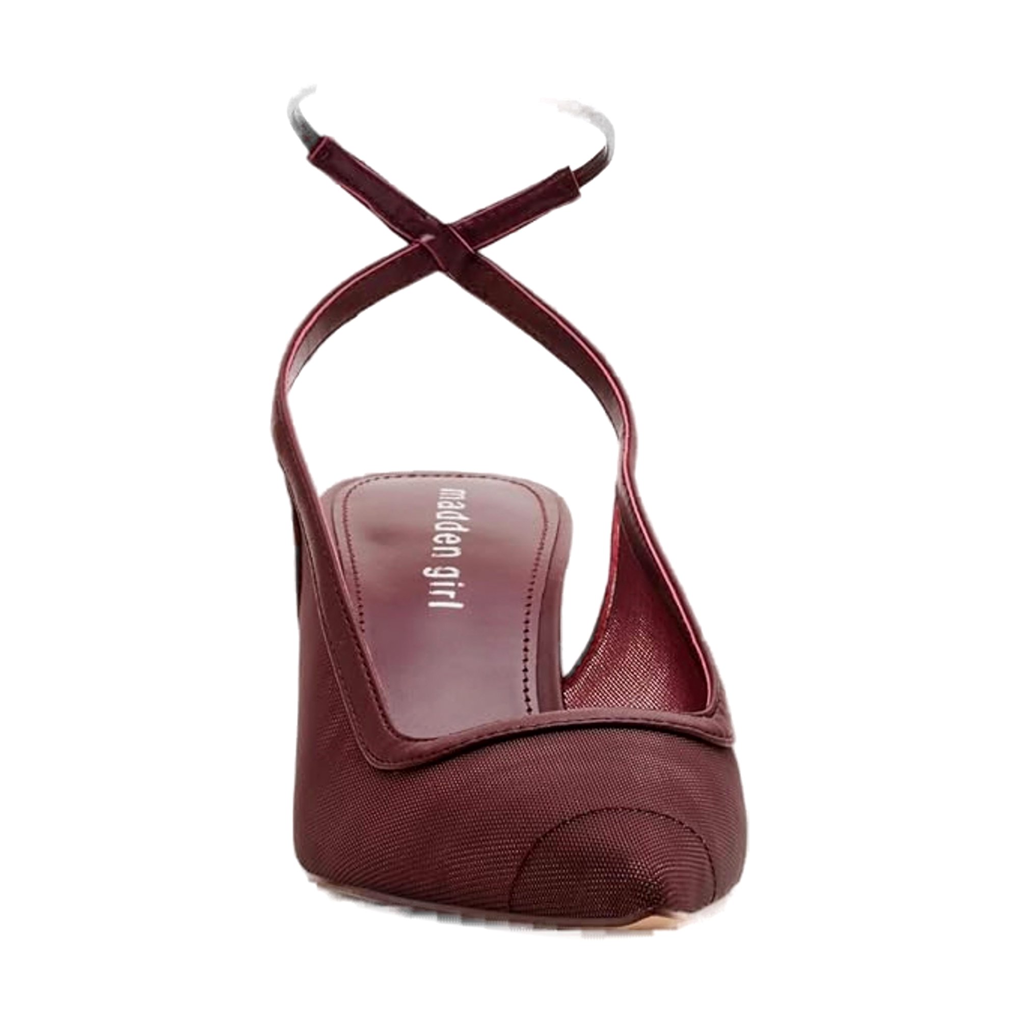 Madden Girl Brigitte Womens Heels Wine Mesh - Picture 8 of 8