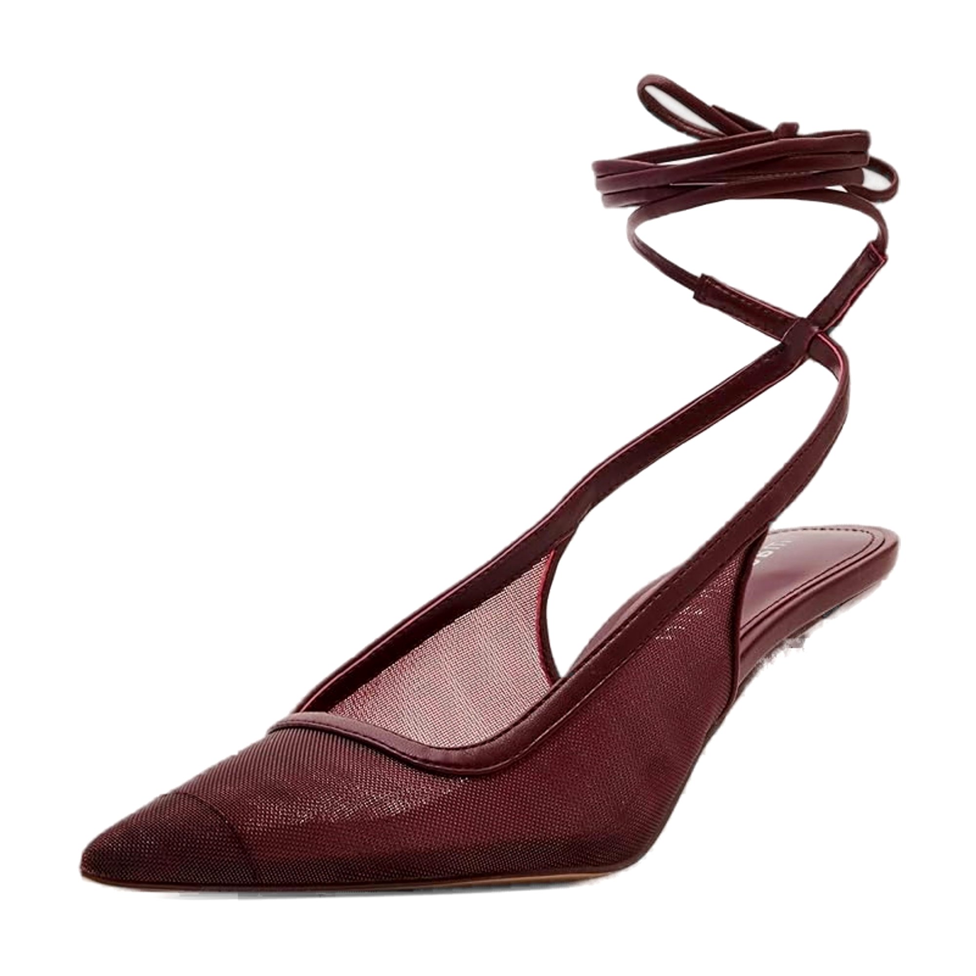 Madden Girl Brigitte Womens Heels Wine Mesh - Picture 1 of 8