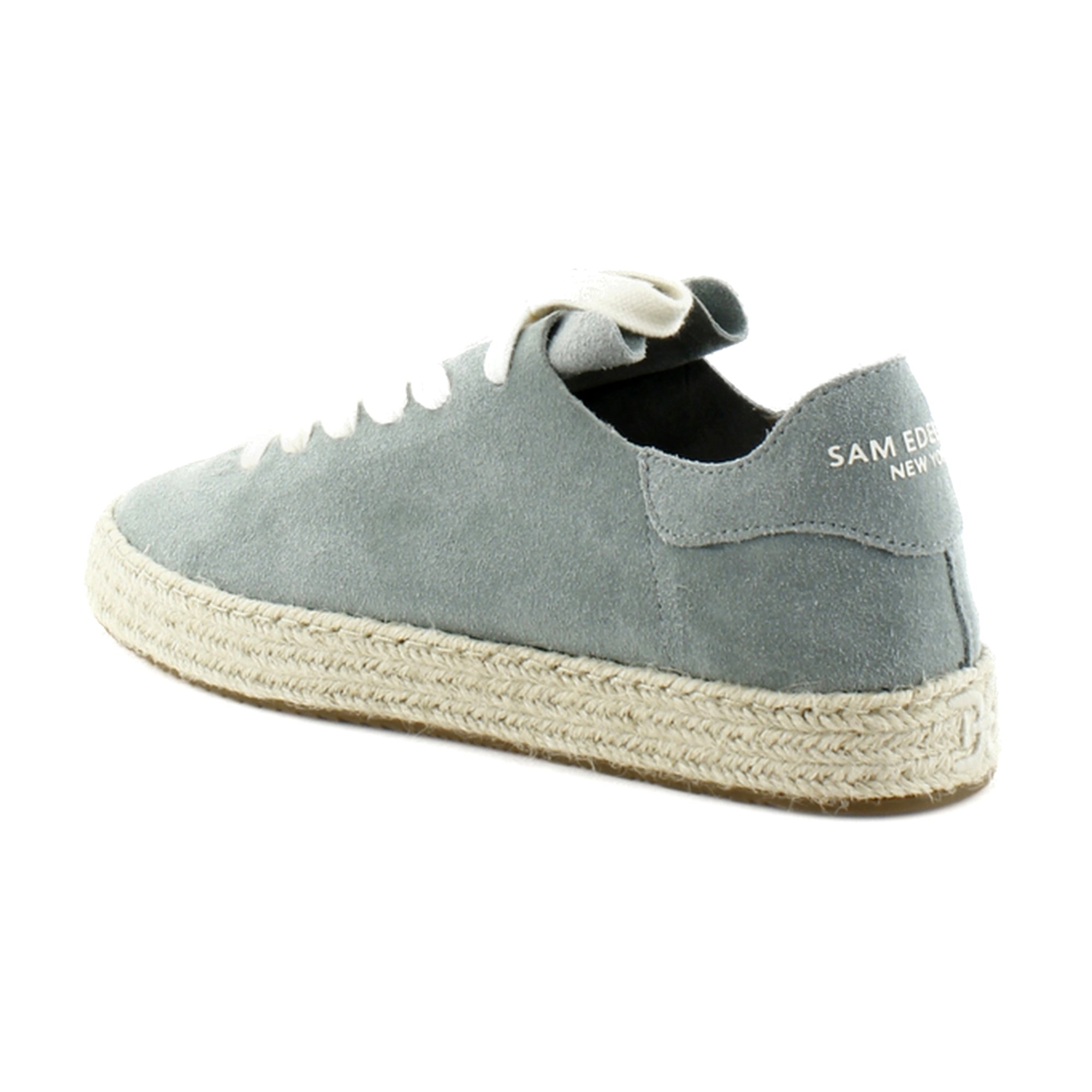 Sam Edelman Poppy Jute Women's Fashion Sneakers Sky Grey - Picture 7 of 11