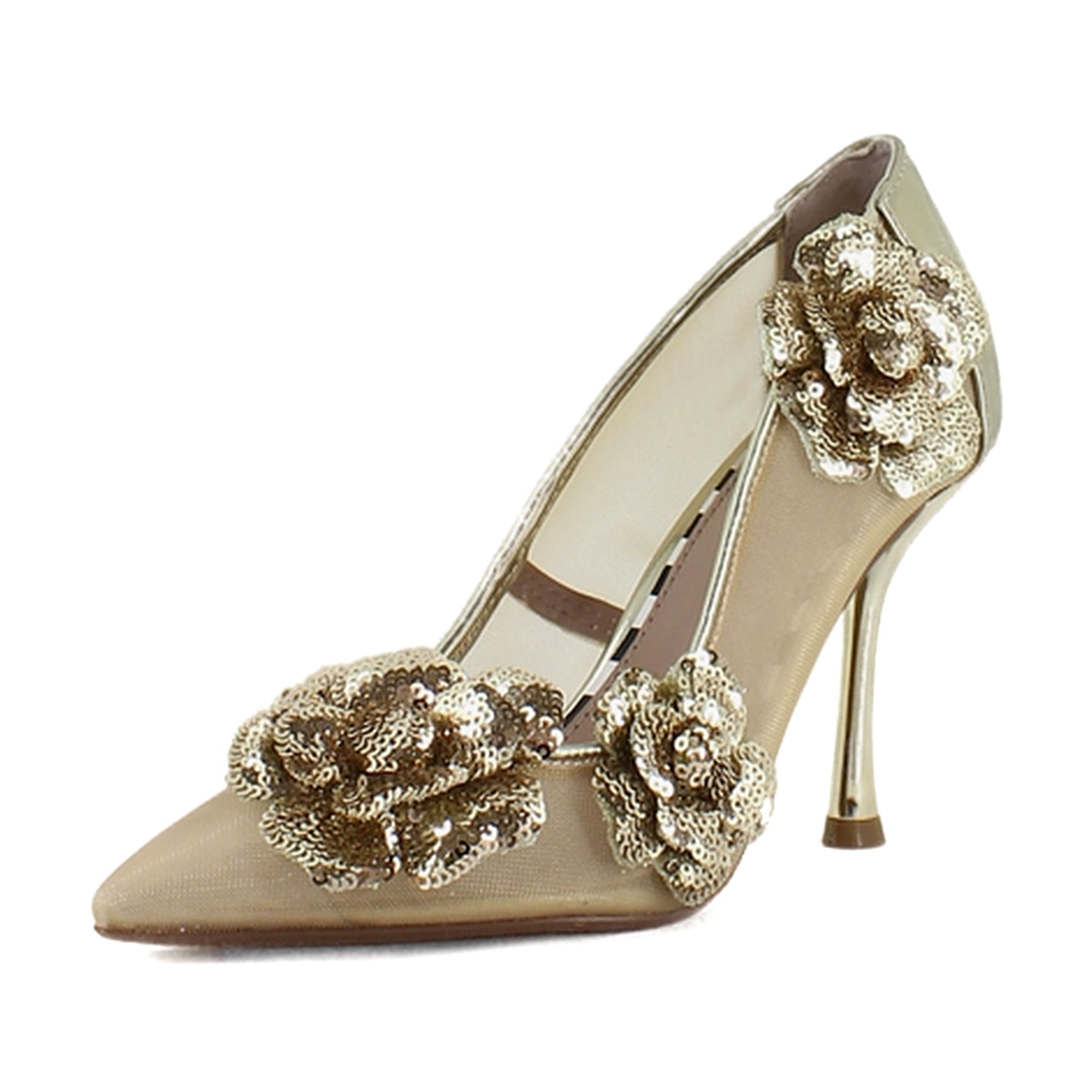 Женские туфли на высоком каблуке Betsey Johnson Rossa золотистого цвета
