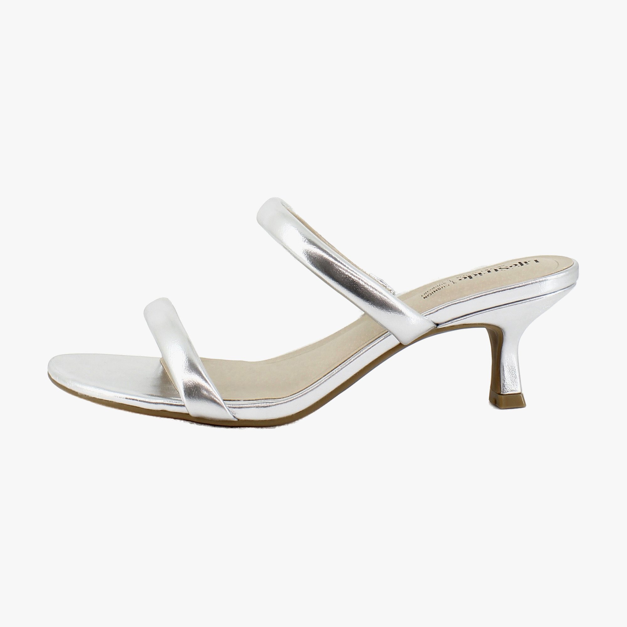 LifeStride Nalani Womens Heels Silver Metallic