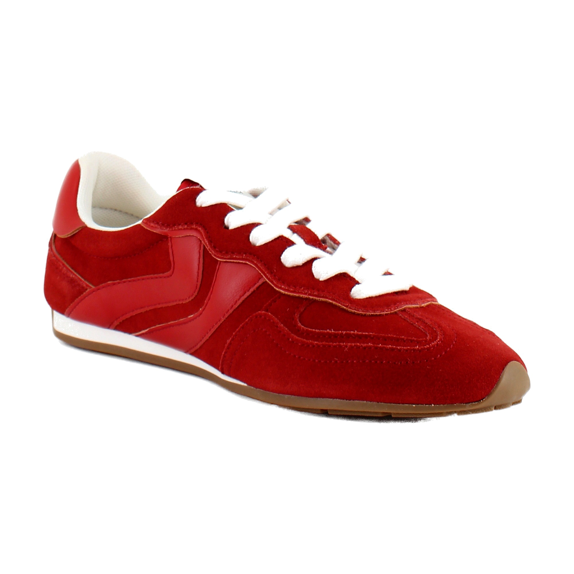 Steve Madden Abbi Womens Fashion Sneakers Red Multi