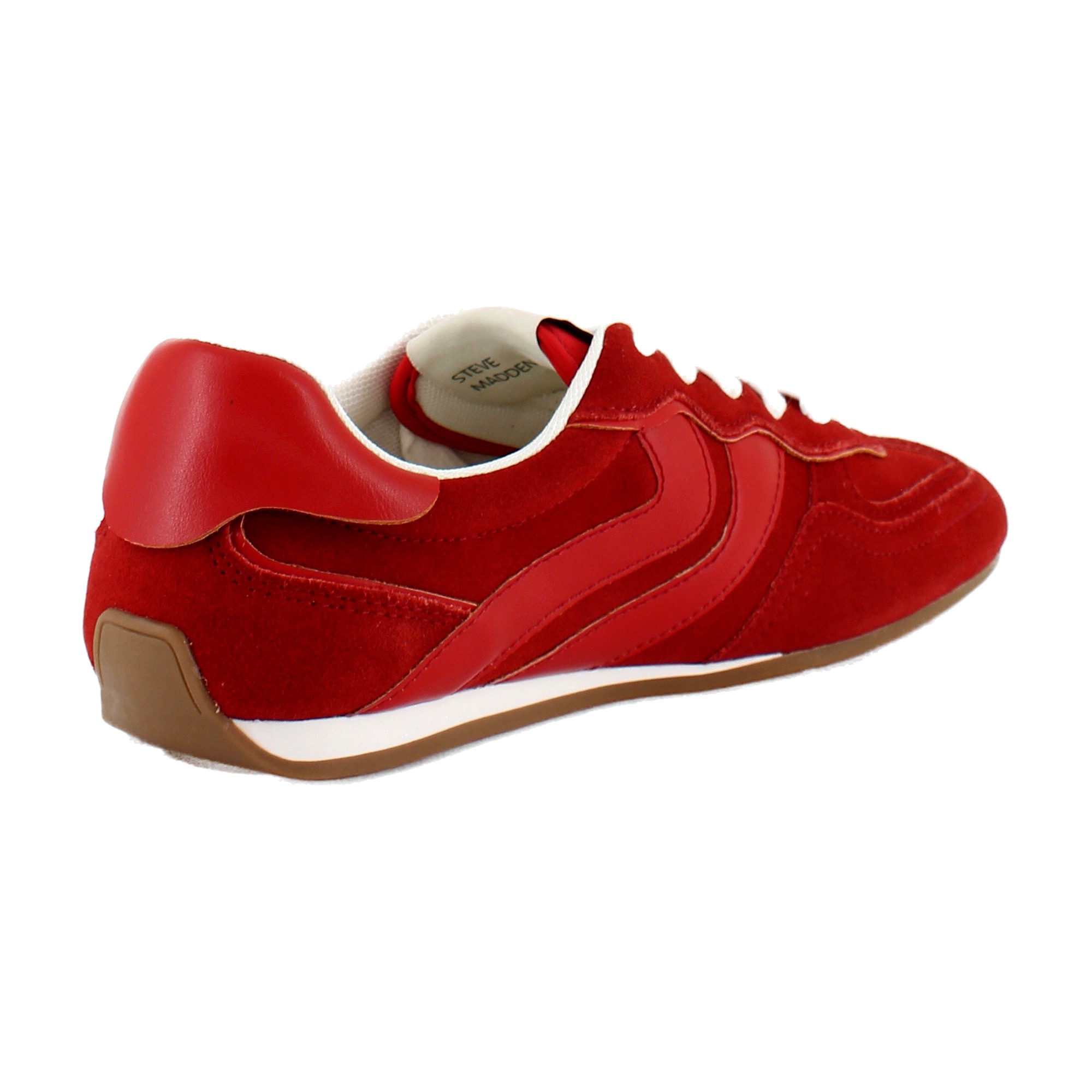Steve Madden Abbi Womens Fashion Sneakers Red Multi