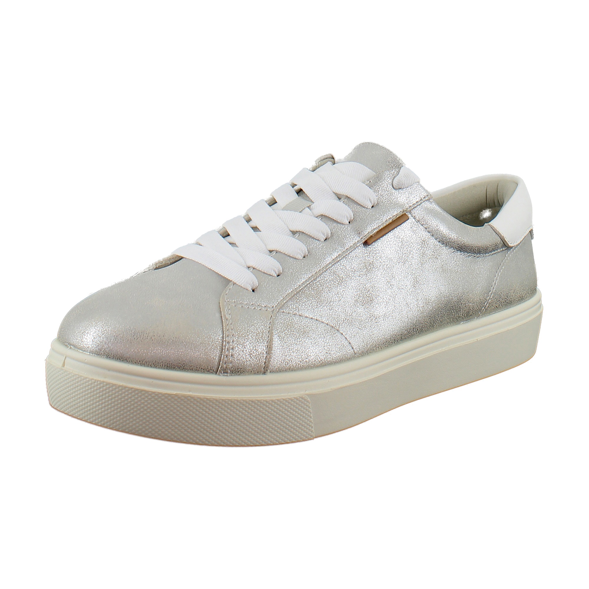Dr. Scholl’s Madison Cloud Lace Women’s Fashion Sneakers Silver Metallic