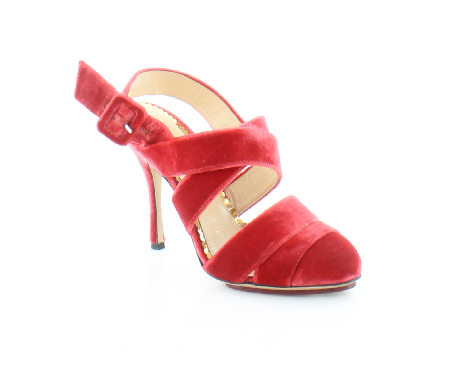 Charlotte Olympia Brenda Red Womens Shoes Size 6 M Heels