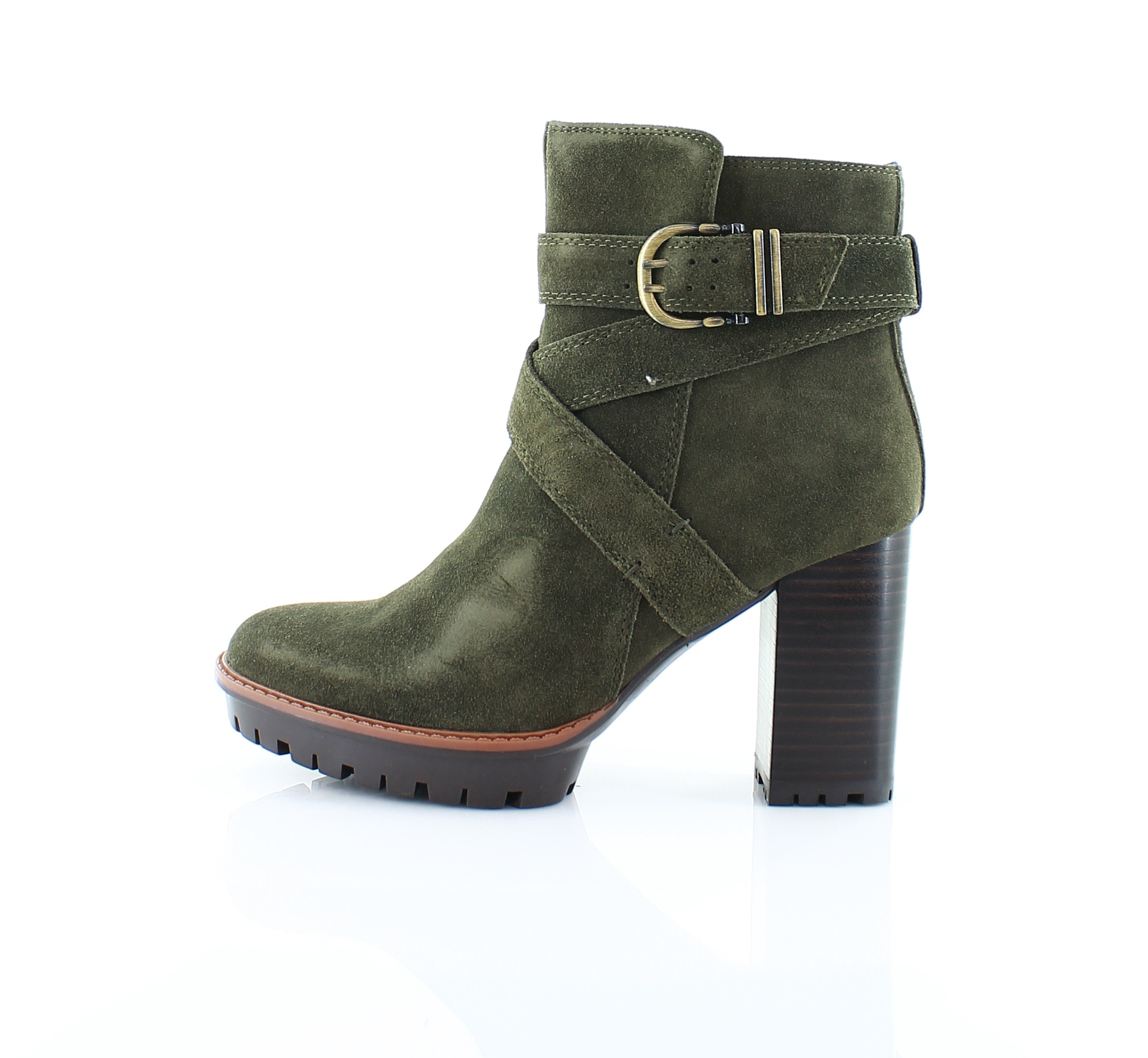 Dark green hot sale suede boots