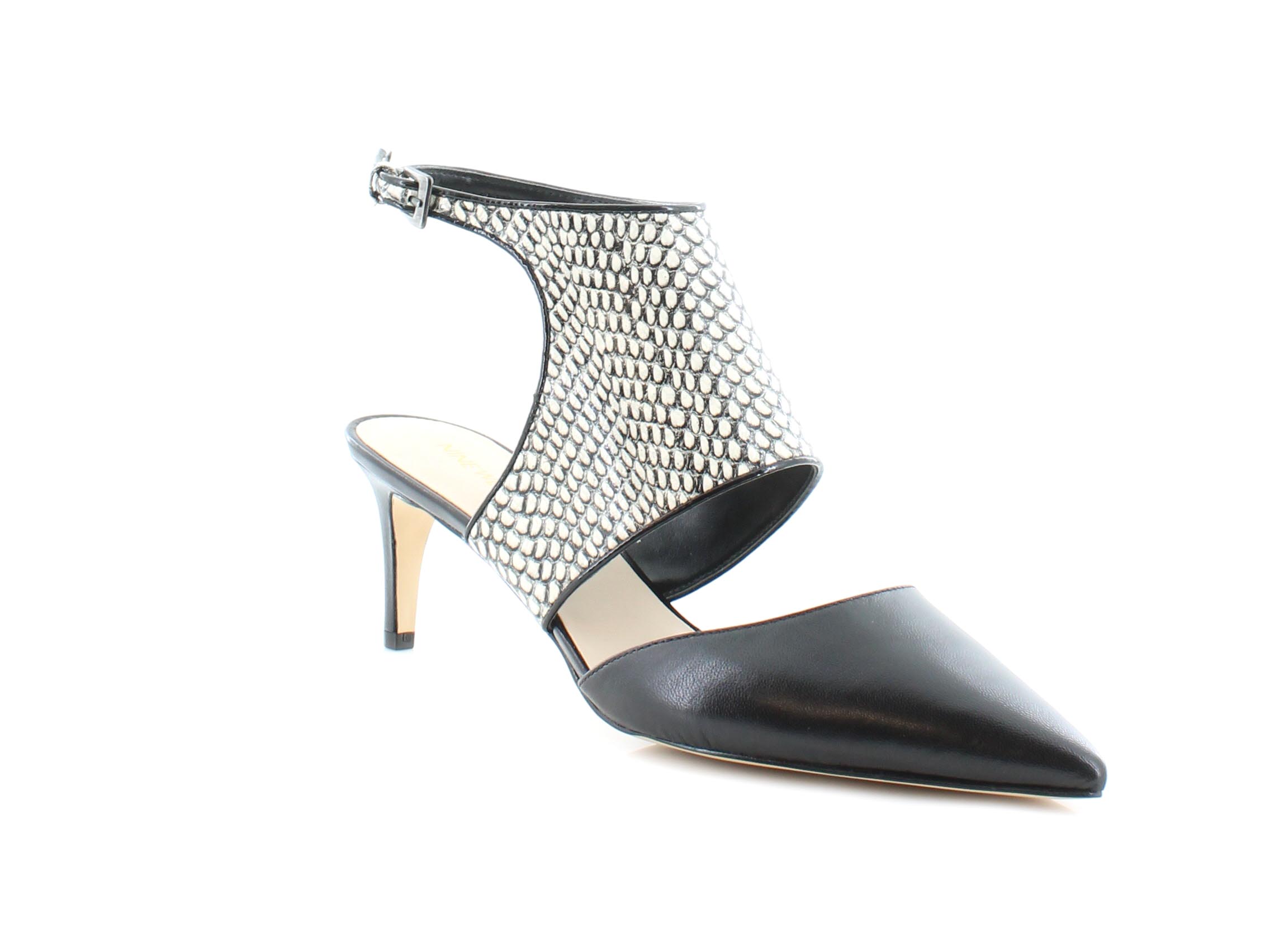 Nine West Salinda Women's Heels Bkwh/Bk Size 10 M Nine West Salinda Women's Heels Bkwh/Bk Size 10 M