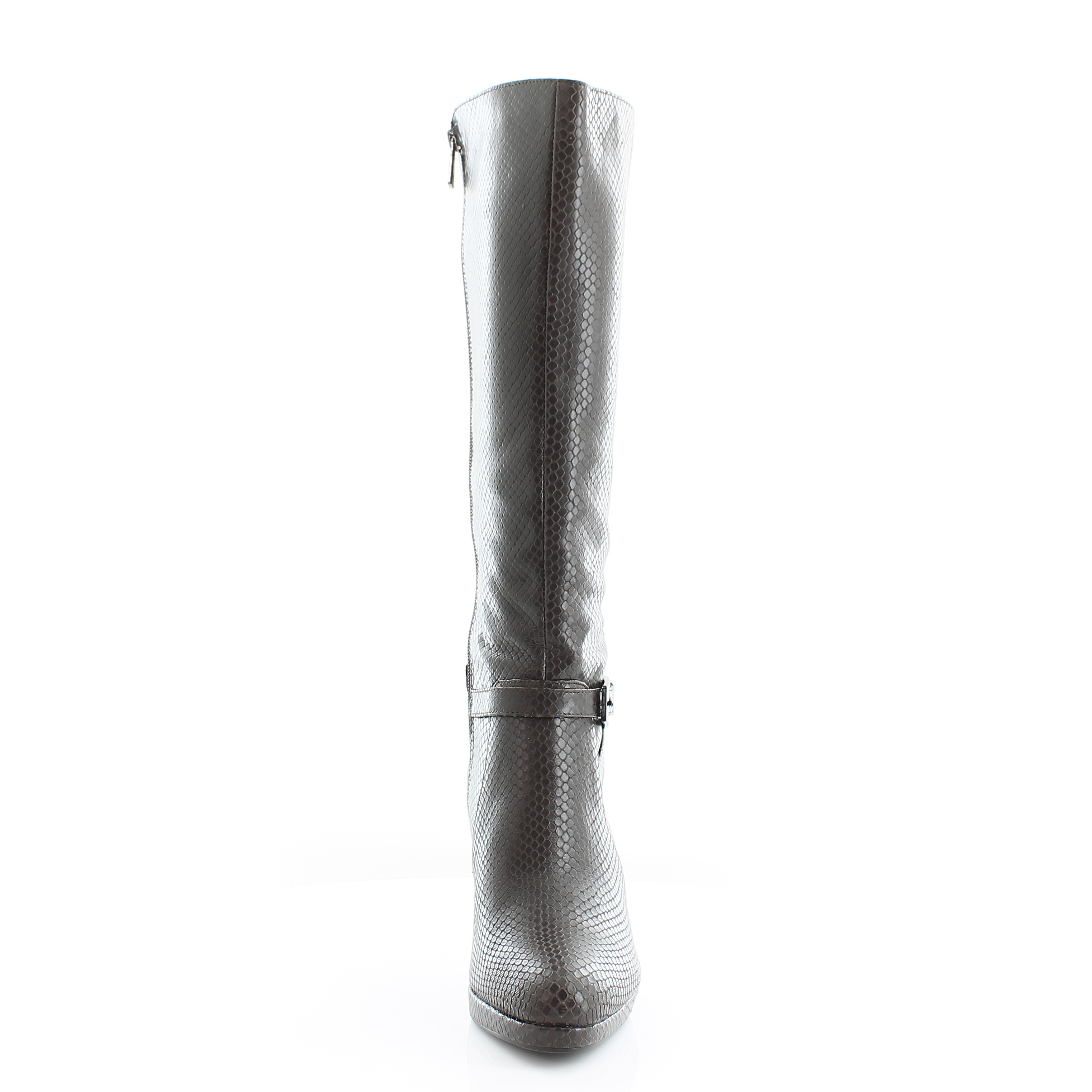 Silver wide clearance calf boots