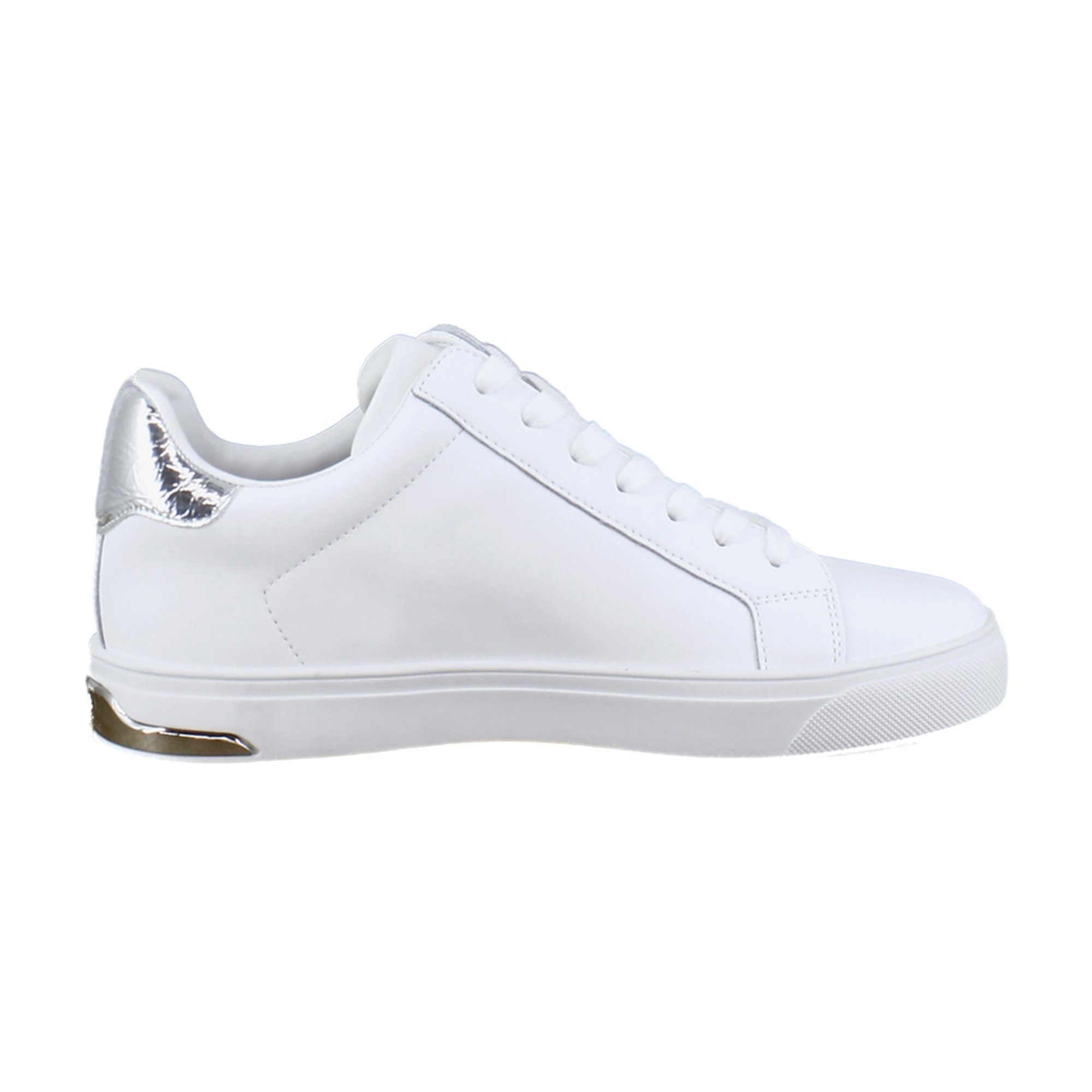 DKNY Abeni Womens Fashion Sneakers White/Silver