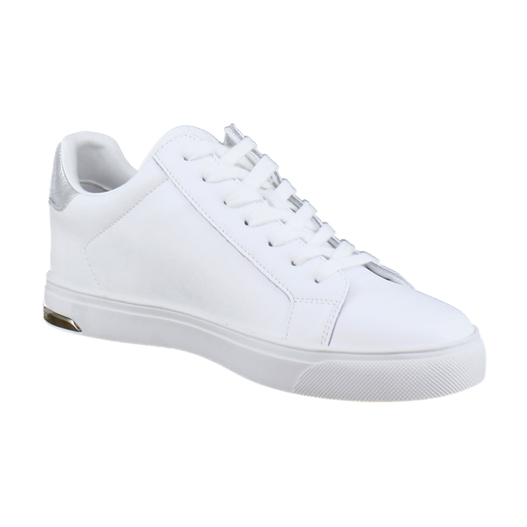 DKNY Abeni Womens Fashion Sneakers White/Silver