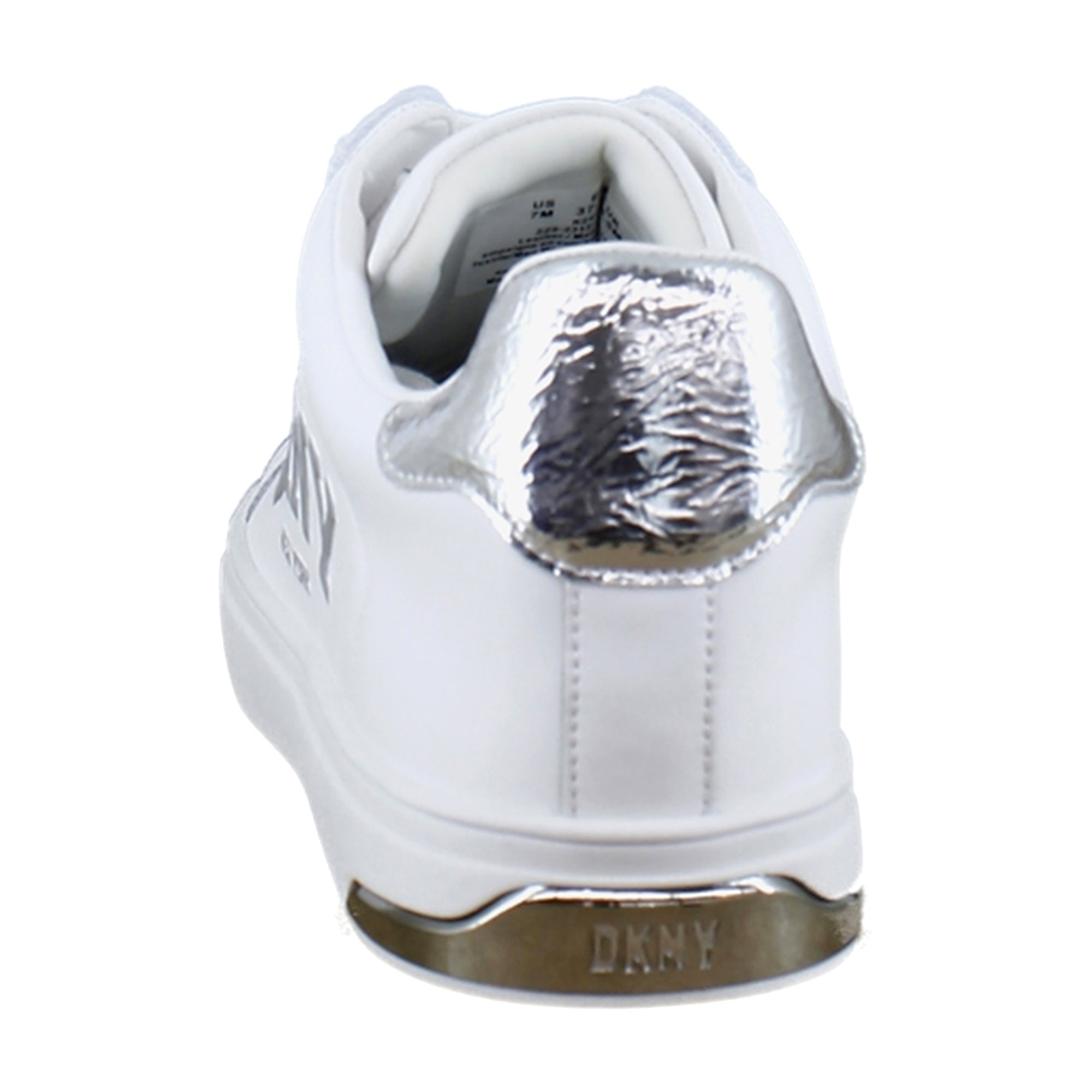 DKNY Abeni Womens Fashion Sneakers White/Silver