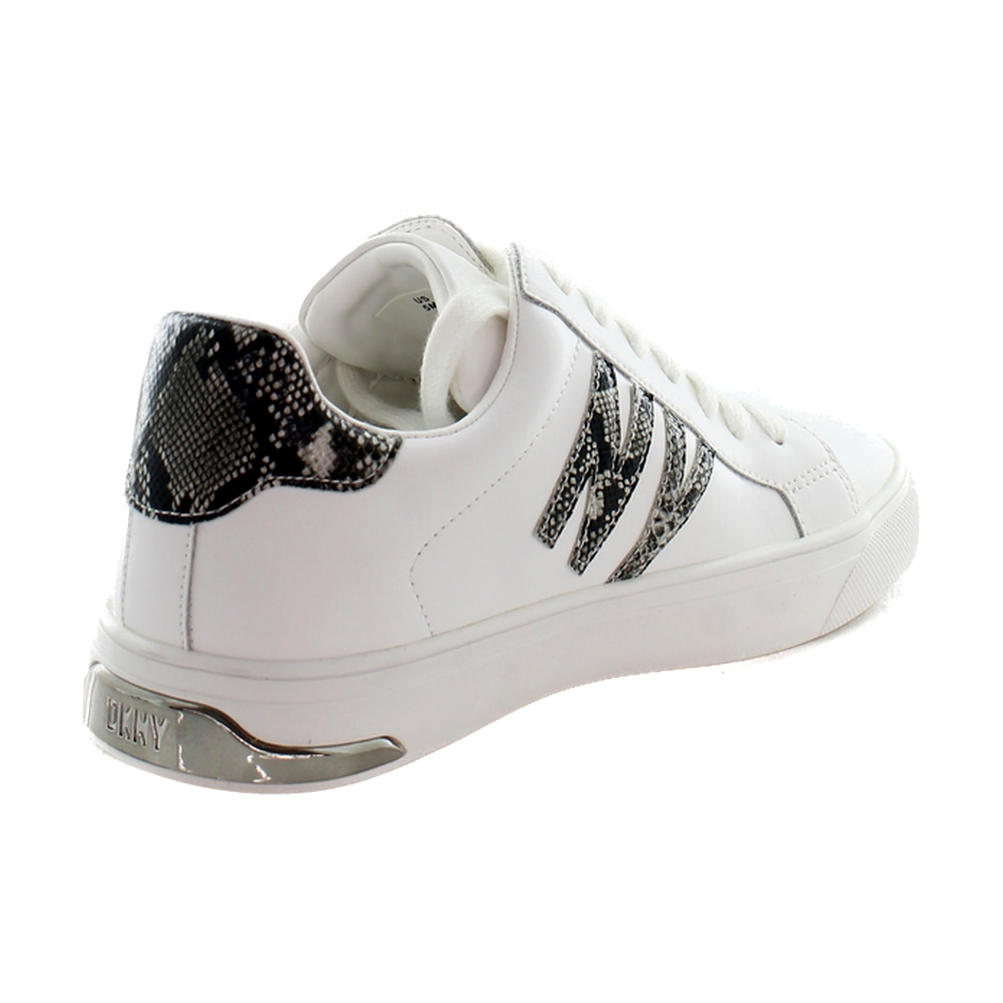 DKNY Abeni Women's Fashion Sneakers White/Snake - Picture 8 of 23