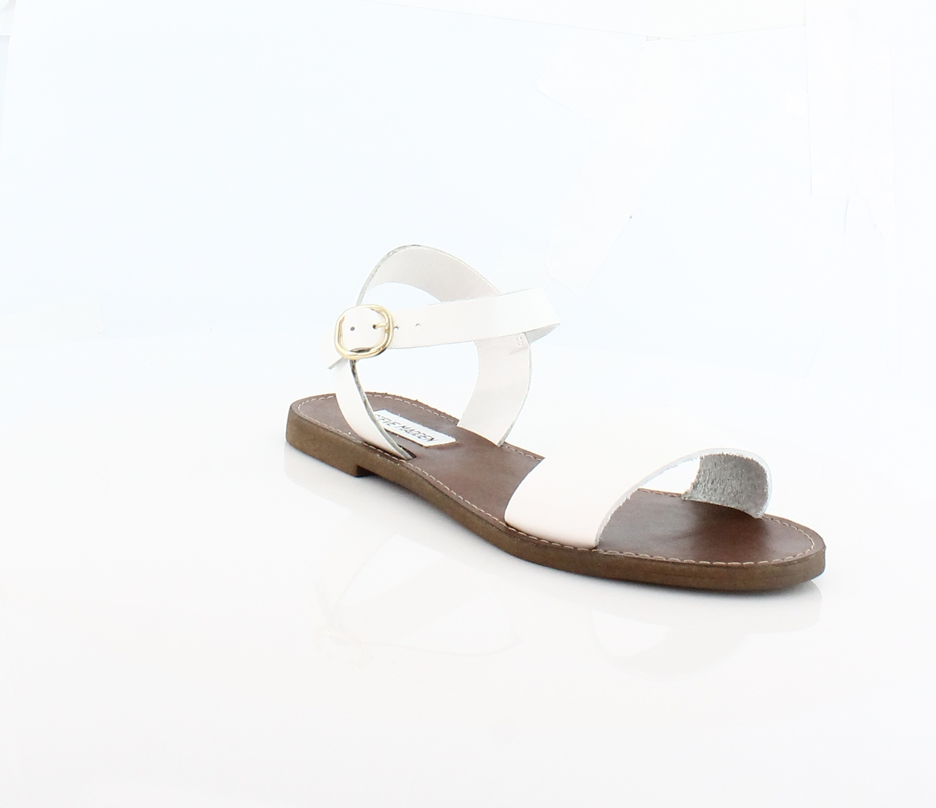 Cuyo Perezoso Señora Steve Madden Donddi Women's Sandals White Leather | eBay